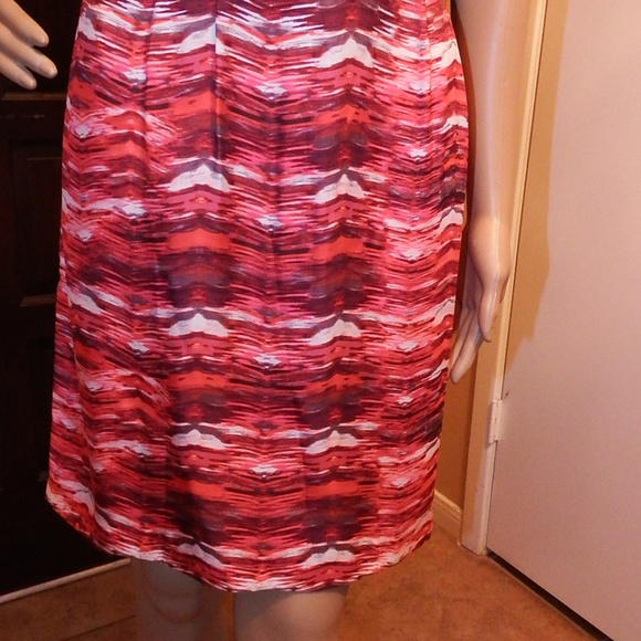 👗S.L.fashions Red Orange Belted Scoop Neck - Picture 2 of 8